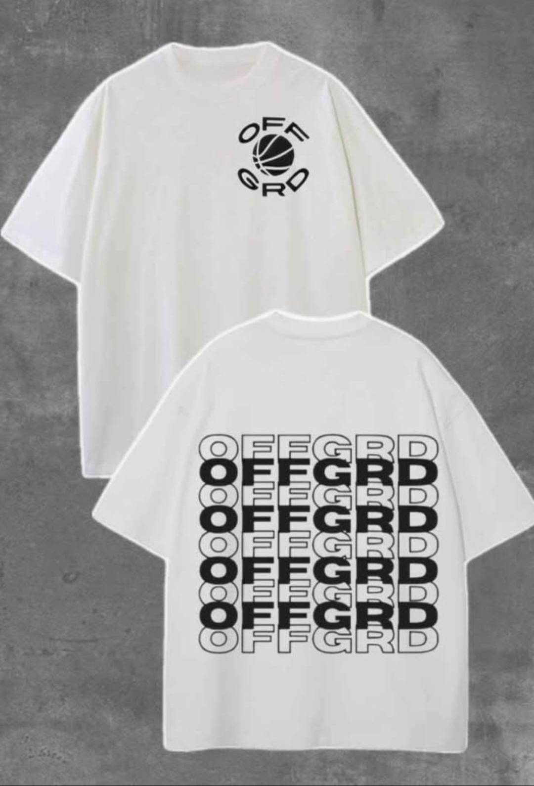 White OFFGRD Basketball Graphic T-Shirt
