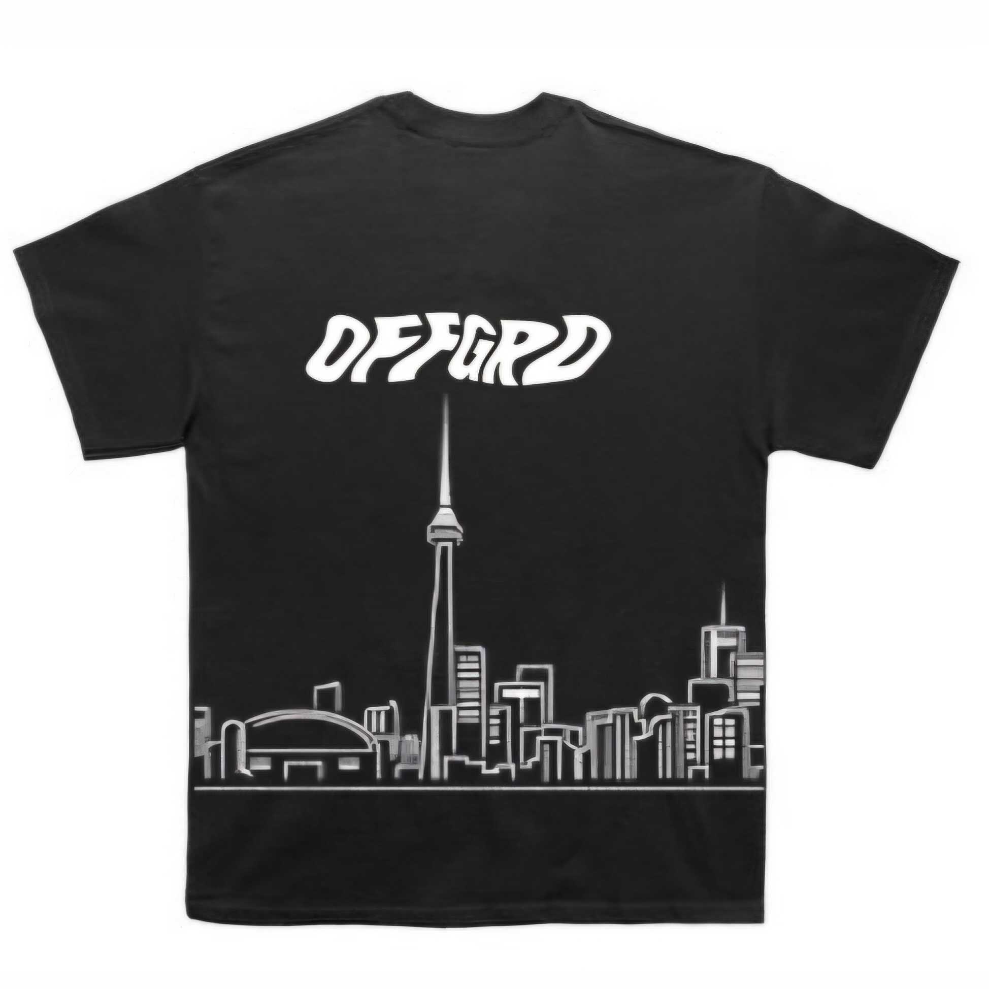 OFF GRD Black T-shirt Toronto Skyline