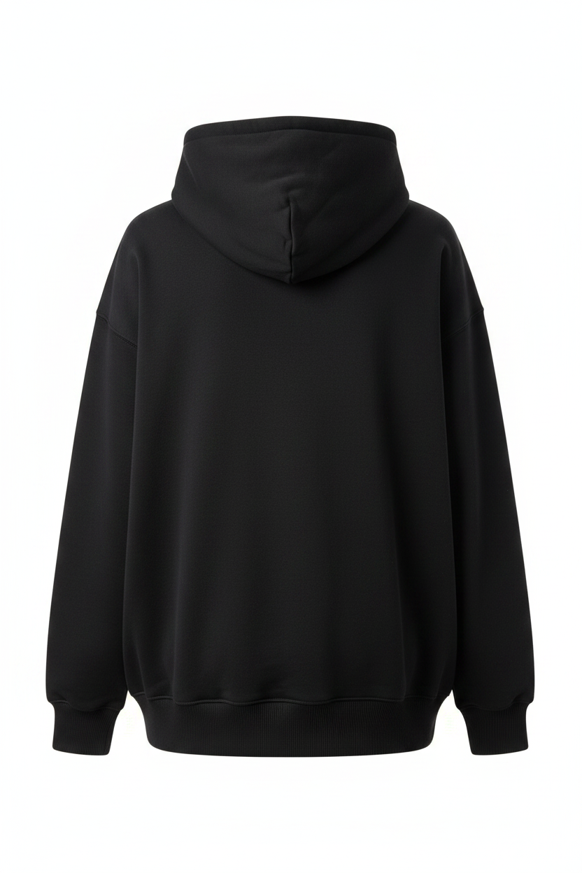 Black Flame Hoodie Back