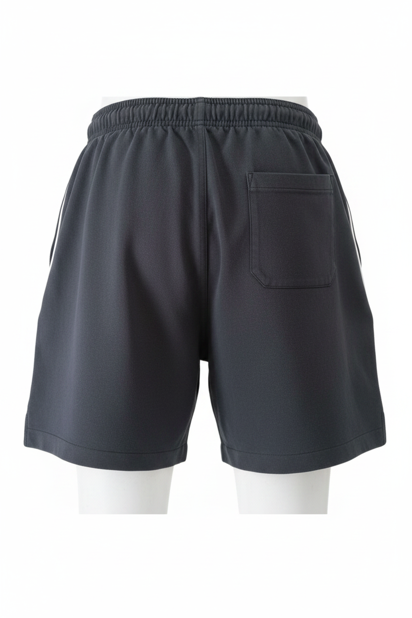Dark Grey Circle Logo Shorts Back