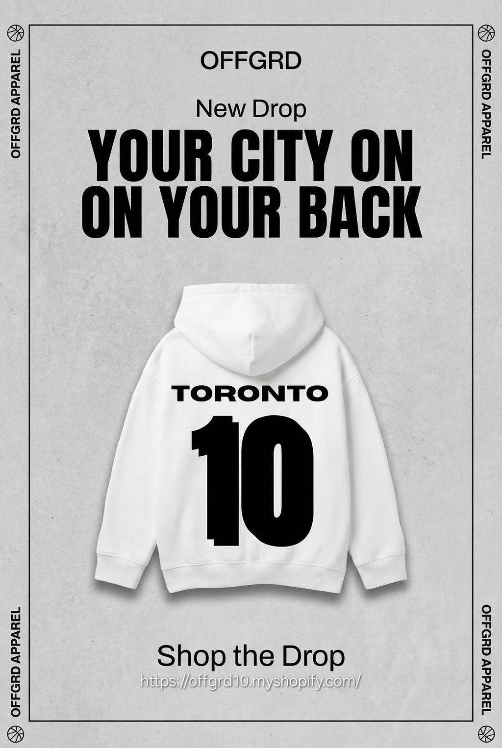 Design de sweat à capuche en jersey OFFGRD Toronto