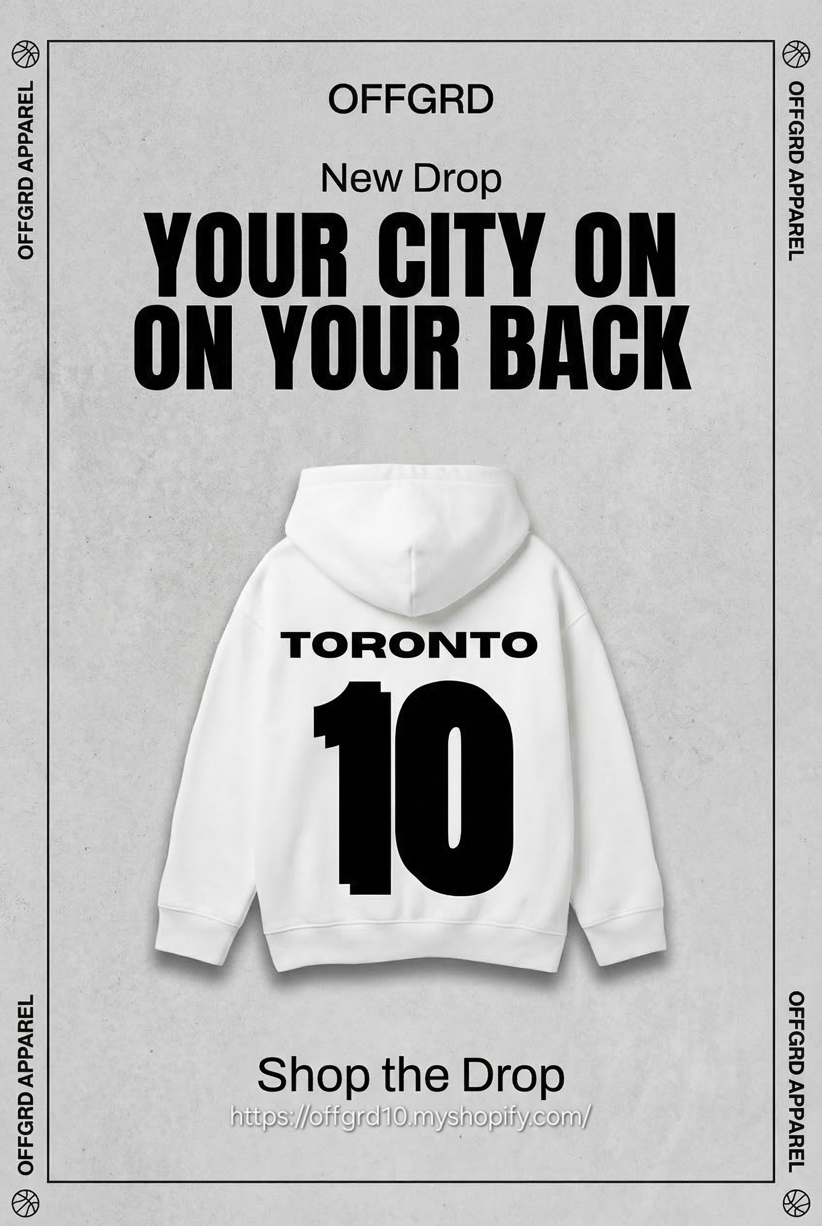 OFFGRD Toronto jersey hoodie design
