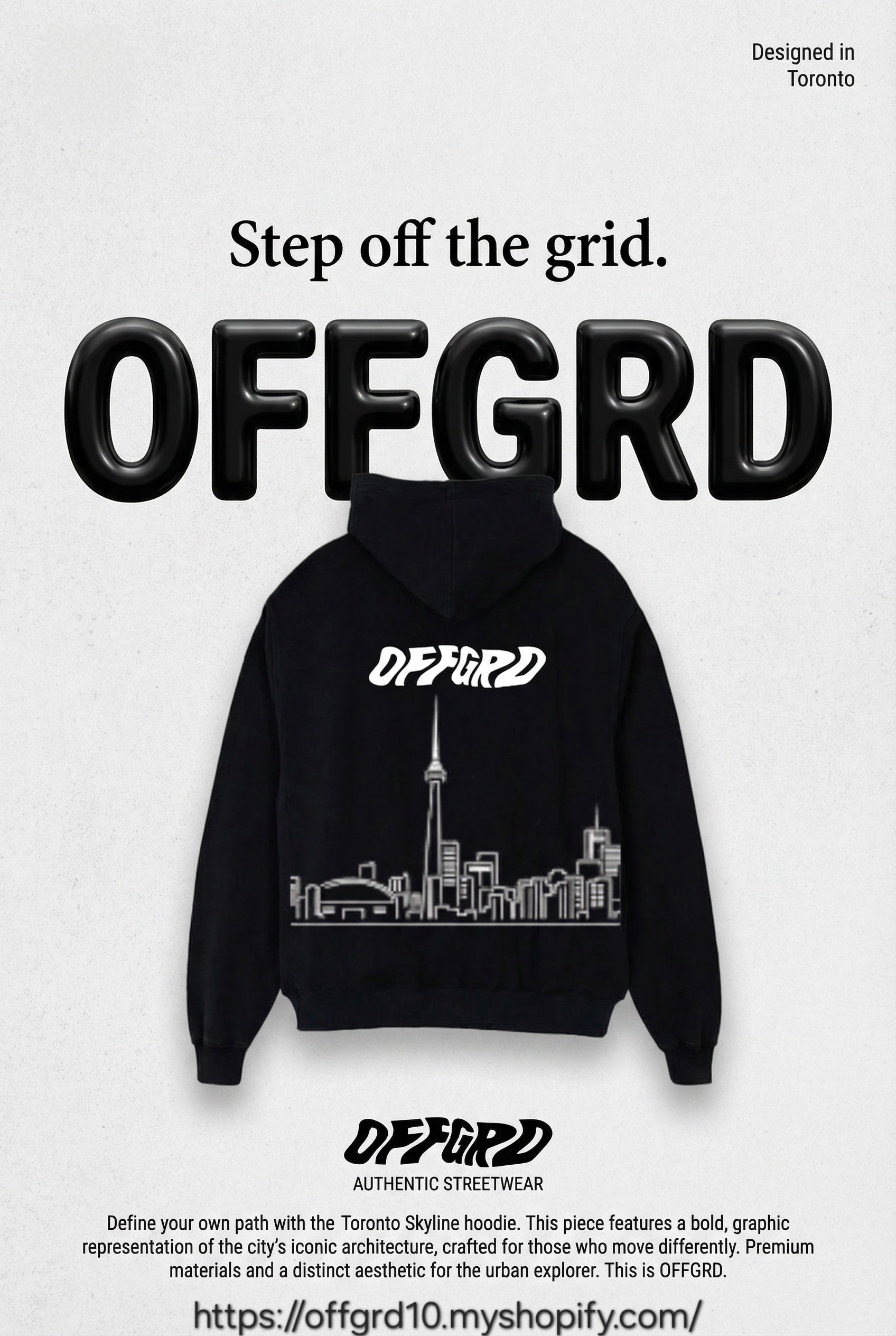 OFFGRD Toronto design hoodie
