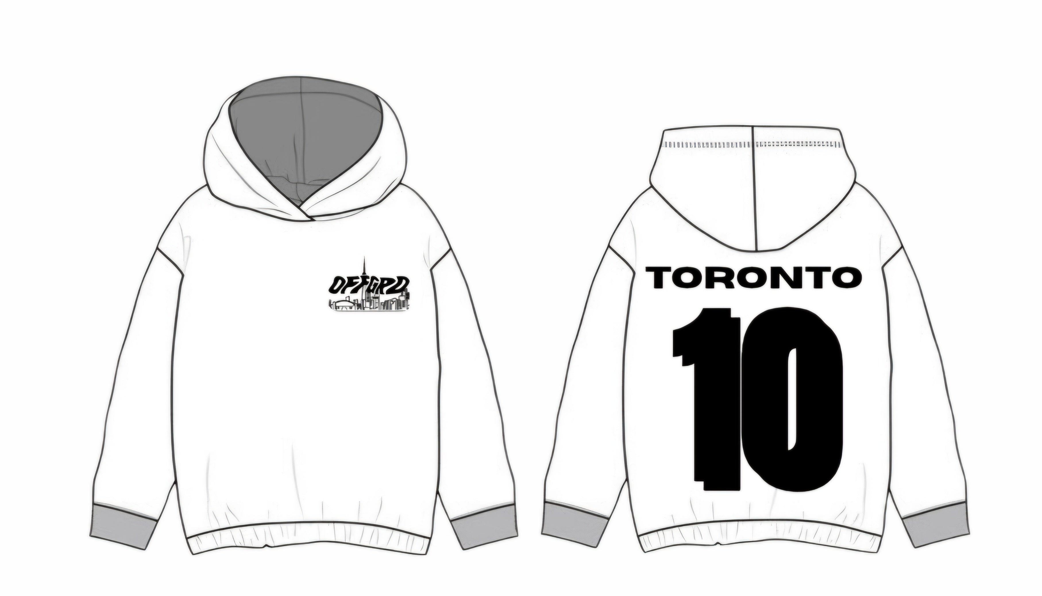 OFFGRD Toronto jersey hoodie design