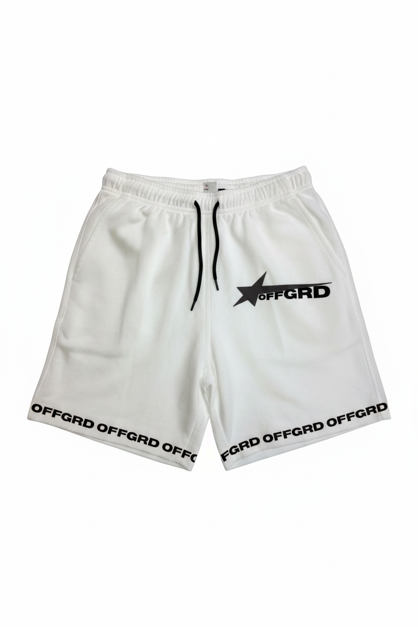 Star Logo Shorts White Front
