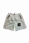 White Circle Logo Shorts