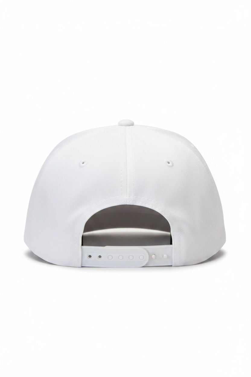 White Snapback Back